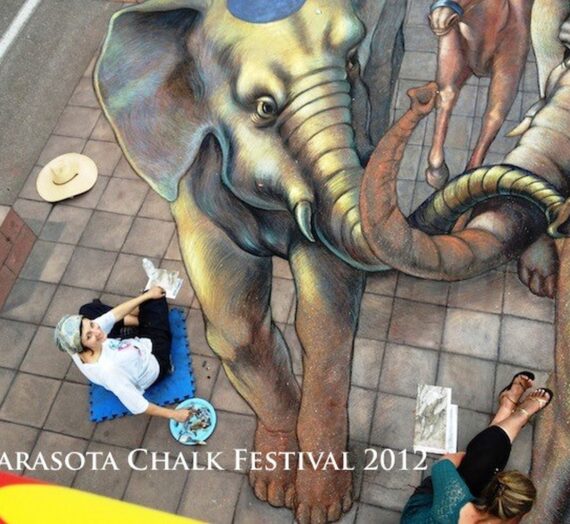 Working with Kurt Wenner at Sarasota Chalk Festival USA 2012!