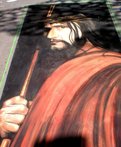 verabugatti madonnari grazie graziedicurtatone madonnaro artedistrada artistidistrada chalk chalkart gessetti gessetto pastel asphalt pavementart strassenmalerei