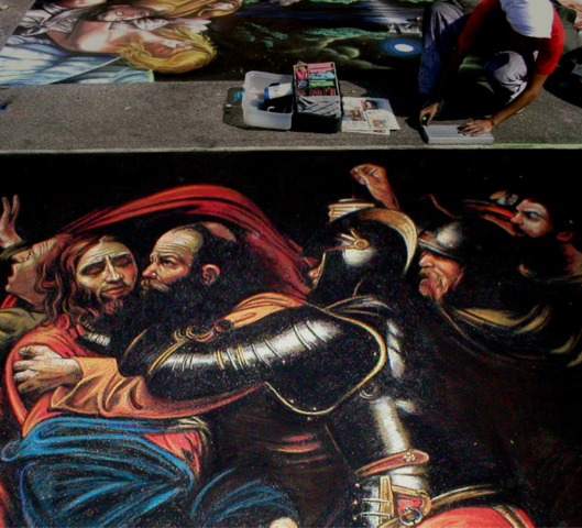 verabugatti madonnari grazie graziedicurtatone madonnaro artedistrada artistidistrada chalk chalkart gessetti gessetto pastel asphalt pavementart strassenmalerei sarasotachalkfestival