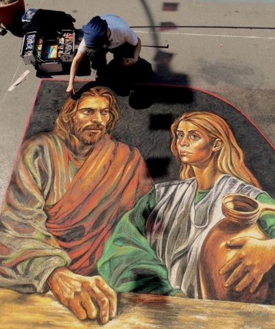 verabugatti madonnari grazie graziedicurtatone madonnaro artedistrada artistidistrada chalk chalkart gessetti gessetto pastel asphalt pavementart strassenmalerei