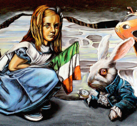 3D Pavement Art in Ireland again! Vera & Luigi at Wicklow Arts Fest 2014