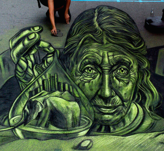 3D Street Art at Asphalt Oasen in Graz