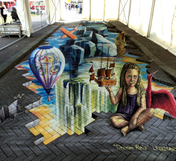 Big 3D StreetPainting at LelystART 2014!