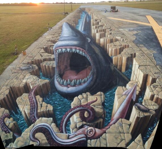 Guinness World Record for the Largest anamorphic Pavement Art!