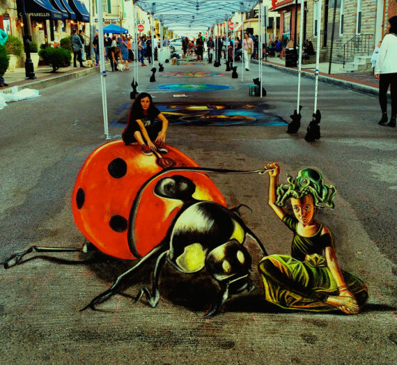 3D giant bug at Baltimora Arts festival