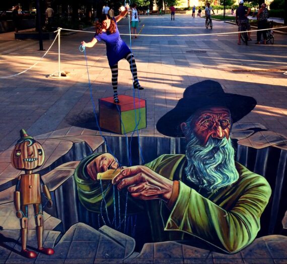 The anamorphic Puppeteer in Ruse, Bulgaria!