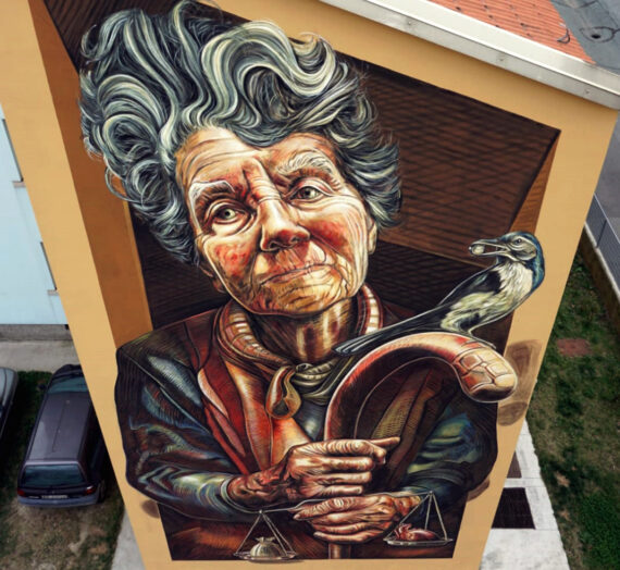 Aut Aut, my 6×12 mural in Brescia, Italy