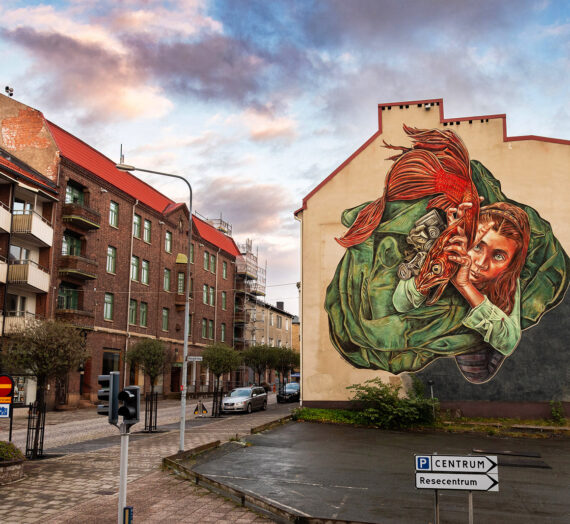 Cells are the most painful place. My last mural in Nassjo, Sweden