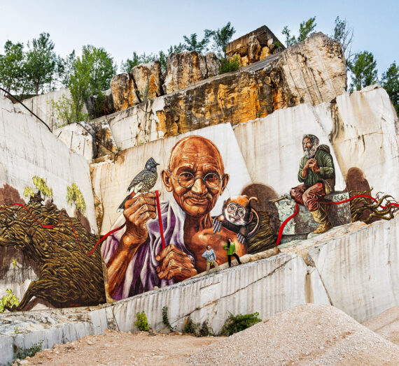 Sul Gandhi della cava di Botticino, Tempus Edax Rerum!